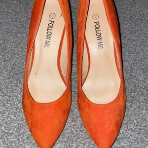 Vibrant Orange Women's Heels